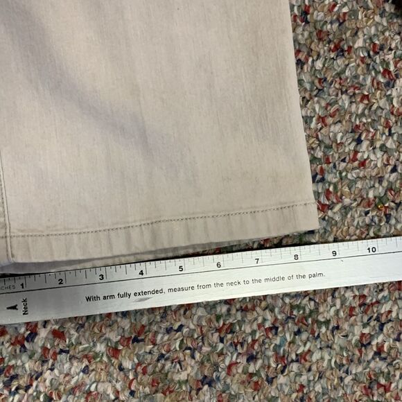 St John Sport Tan High Rise Straight Leg 5 Pocket Jean Style Pants Size 10 - Picture 12 of 12